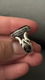 انگشتر عقیق یمنی سرخ مردانه
